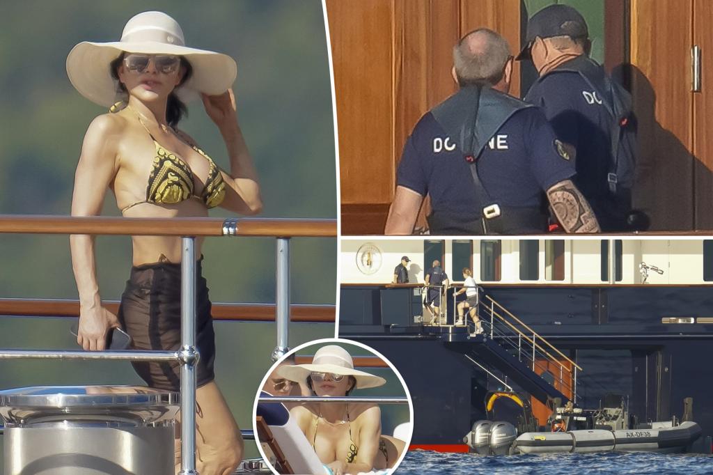 Customs officers interrupt Lauren Sánchez sunbathing on Jeff Bezos' $500M yacht