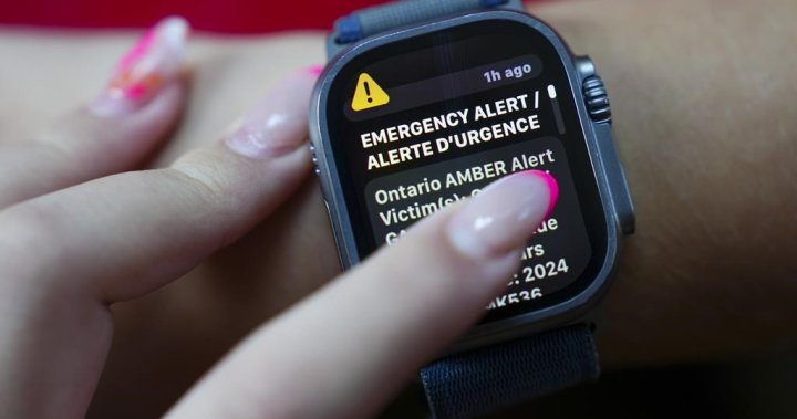 How and when is an Amber Alert issued in Saskatchewan?