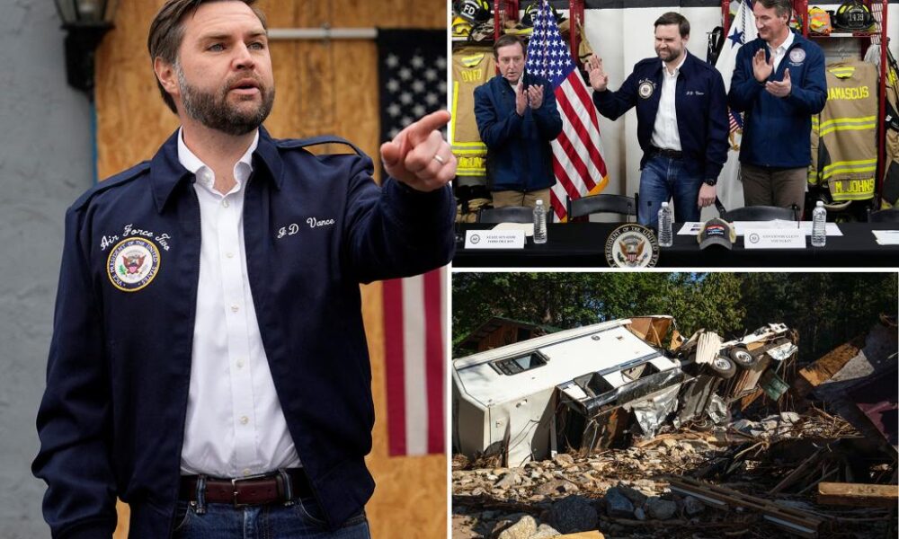 JD Vance blasts 'broken' FEMA for holding up billions in hurricane relief