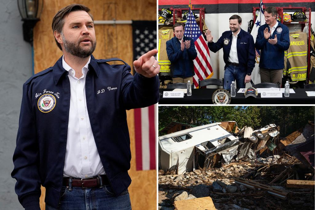 JD Vance blasts 'broken' FEMA for holding up billions in hurricane relief