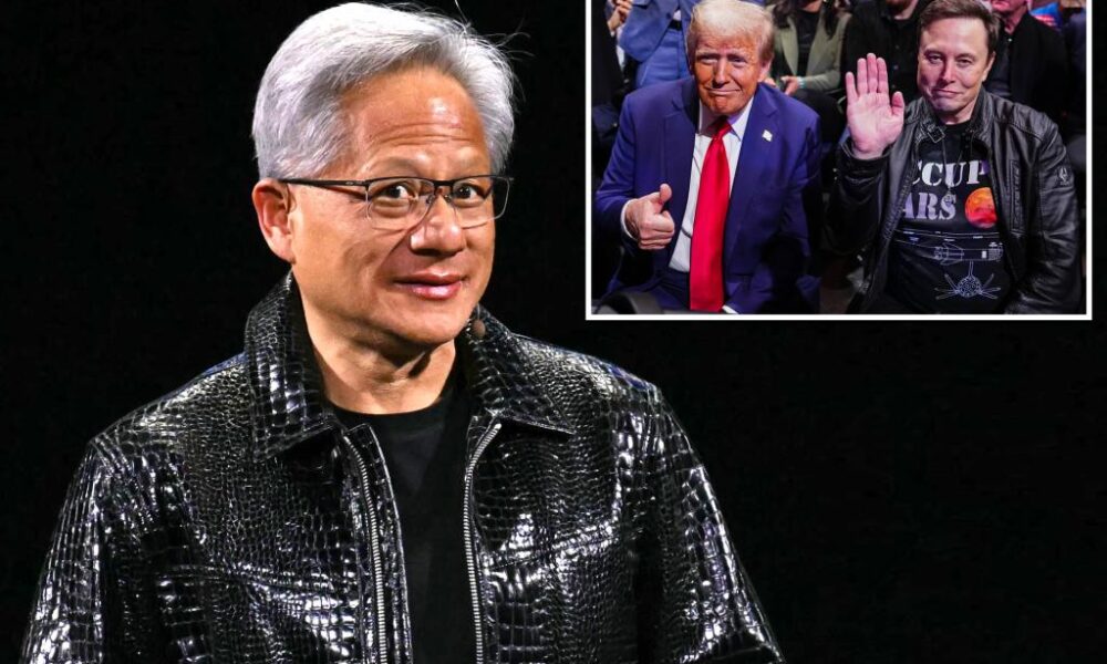 Nvidia CEO Jensen Huang will skip joining fellow tech moguls for Trump's inauguration