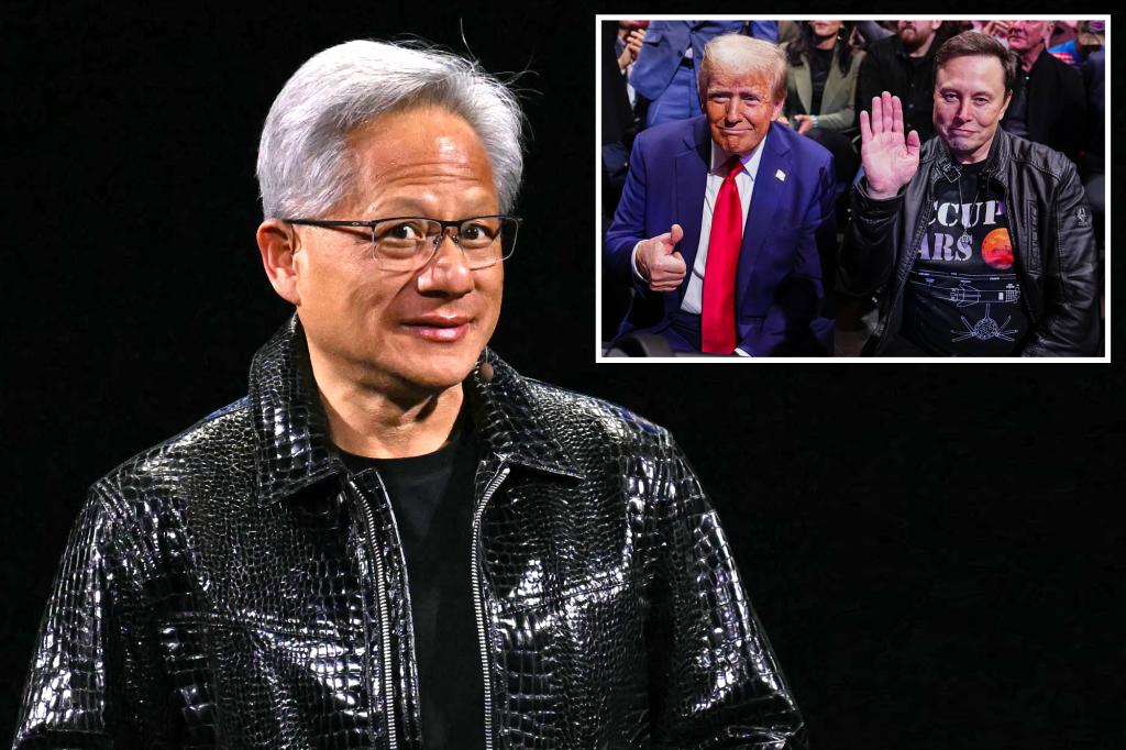 Nvidia CEO Jensen Huang will skip joining fellow tech moguls for Trump's inauguration