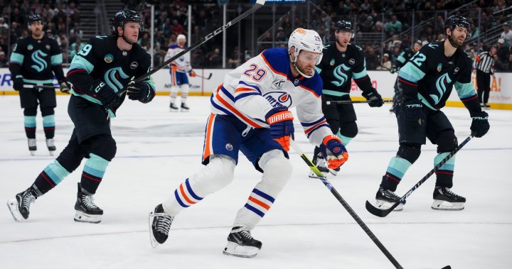 Oilers use fast start to beat the Kraken 4-2 for their 3rd straight victory - Edmonton