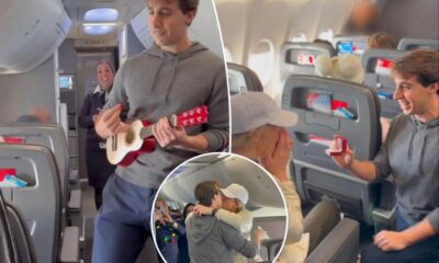 Pennsylvania CEO Sam Riber recreates scene from 'The Wedding Singer' to propose mid-flight