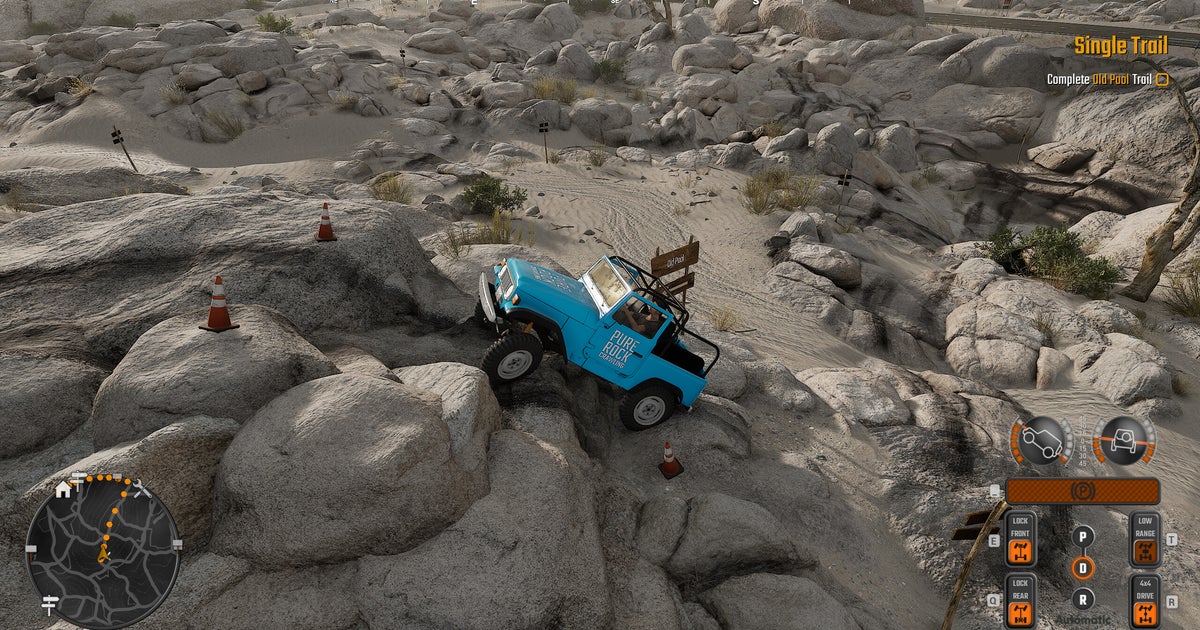 Pure Rock Crawling looks like a knockabout MudRunner without the mud