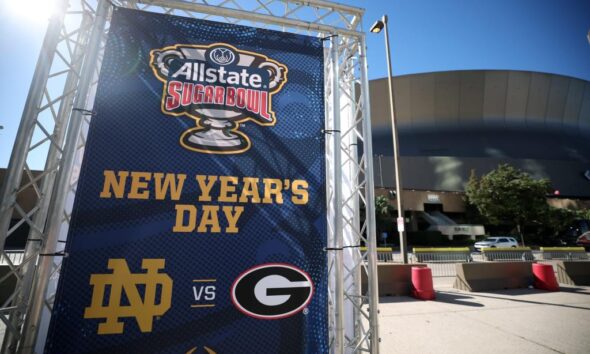 Sugar Bowl CFP game between Georgia and Notre Dame postponed