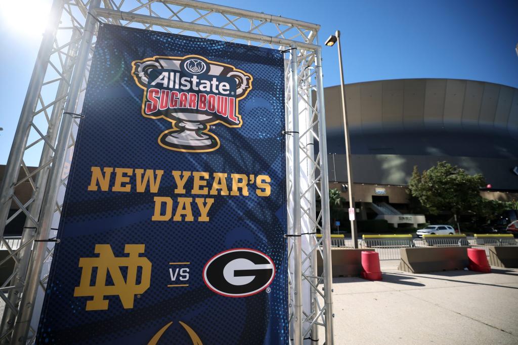 Sugar Bowl CFP game between Georgia and Notre Dame postponed