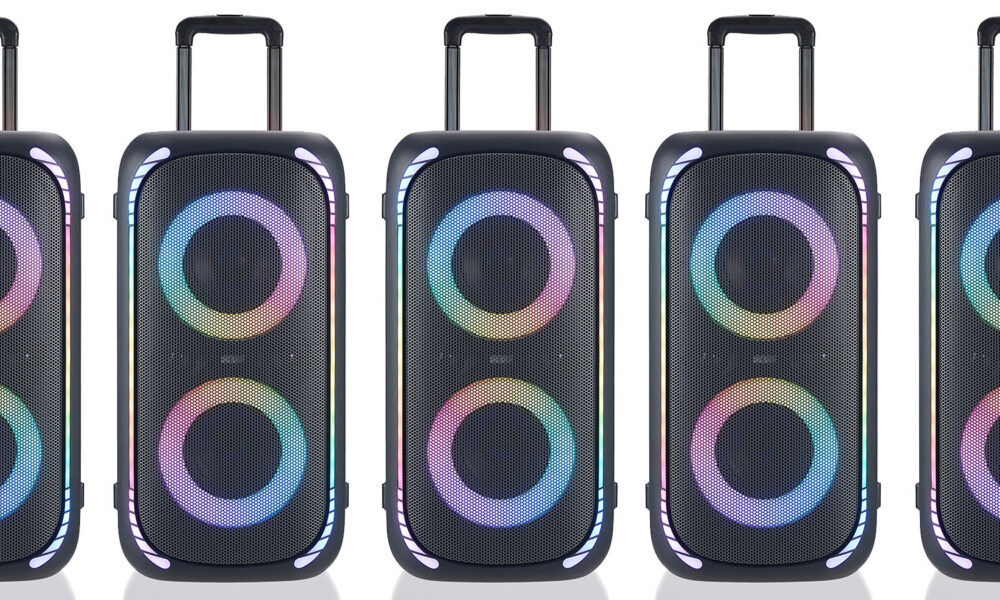 This party speaker is so big it needs wheels and a handle. Get it for just $119 right now.