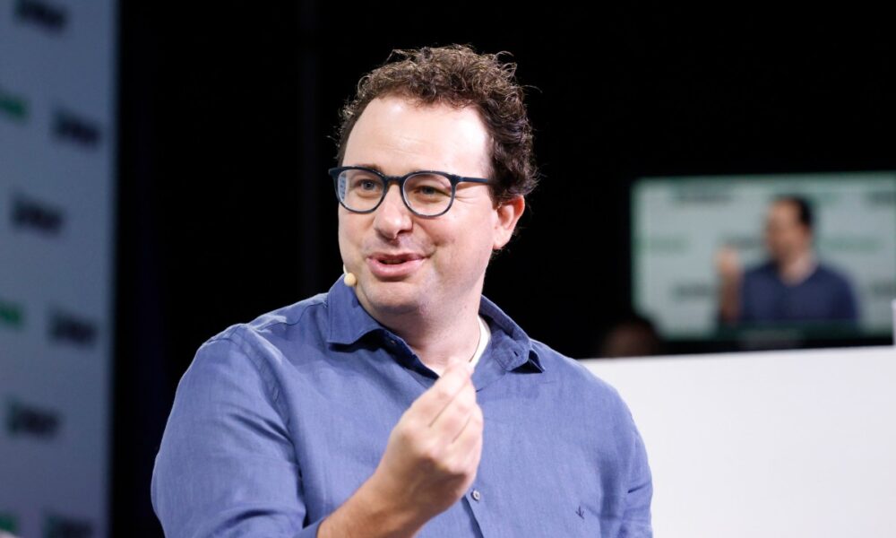 Anthropic Co-Founder & CEO Dario Amodei speaks onstage during TechCrunch Disrupt 2023 at Moscone Center.