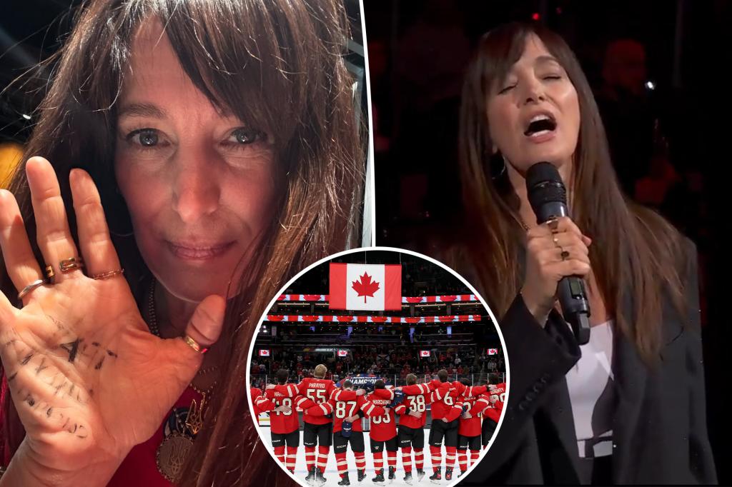 Canadian anthem singer Chantal Kreviazuk breaks silence after she changed ‘O Canada’ lyric during 4 Nations Face-Off final