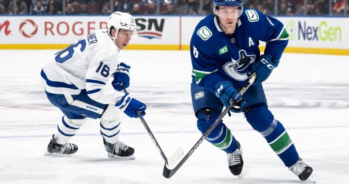 Canucks edge Leafs 2-1 on Boeser power-play goal