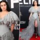 Charli XCX wears Jean Paul Gaultier couture gown on Grammys 2025 red carpet