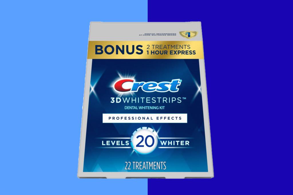 Crest 3D Whitestrips Professional Effects, 22-Pack is 35% off on Amazon