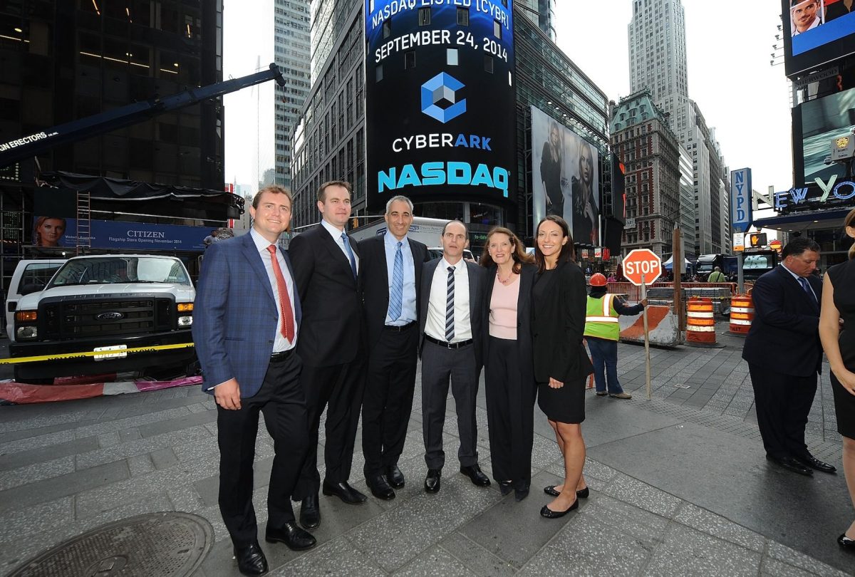 CyberArk on IPO day, 2014