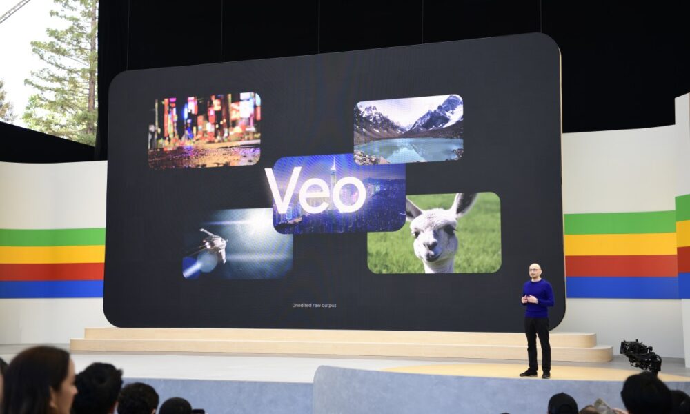 Google Veo presentation at Google I/O 2024