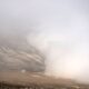 View of fog at the Atacama desert in Iquique, some 2000 km north of Santiago, on April 19, 2016. Catholic University of Chile researchers' challenge is to implement a fog collection system -which uses large pieces of vertical canvas to make the fog condense into droplets- in small communities which don't have drinkable water in Atacama desert. / AFP / MARTIN BERNETTI (Photo credit should read MARTIN BERNETTI/AFP via Getty Images)