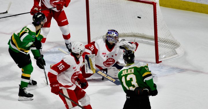 London Knights put up more offence in 7-3 win over Sault Ste. Marie - London