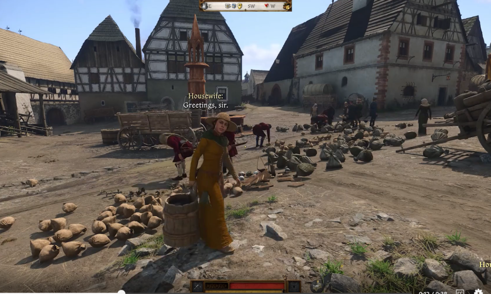 My new ASMR is watching Kingdom Come: Deliverance 2 NPCs harvest a big pile of discarded player items