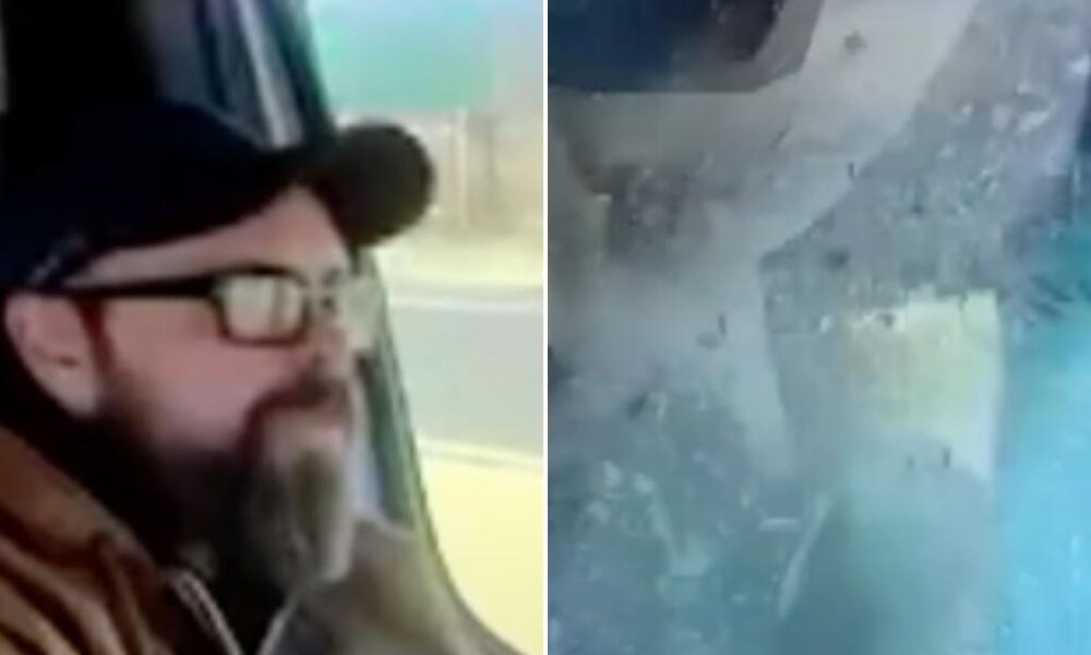 Pennsylvania driver Josh Keating survives near-fatal strike after flying ice shatters windshield: 'Had angels with me'