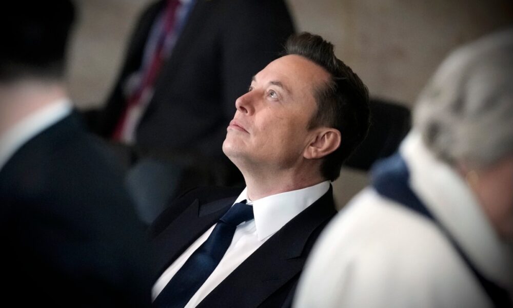 Tesla and SpaceX CEO Elon Musk attends the inauguration of President Donald Trump at the U.S. Capitol Rotunda on January 20, 2025 in Washington, DC.