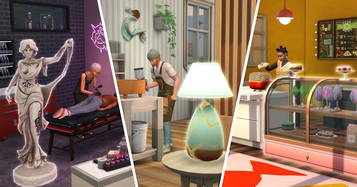 The Sims 4's Businesses & Hobbies expansion pack will let open your own business and tattoo your Sims