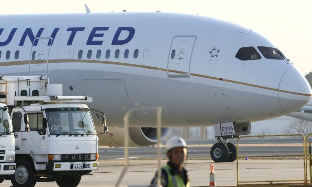 United Airlines flight evacuated after engine sparks fire on wing during takeoff at Houston airport