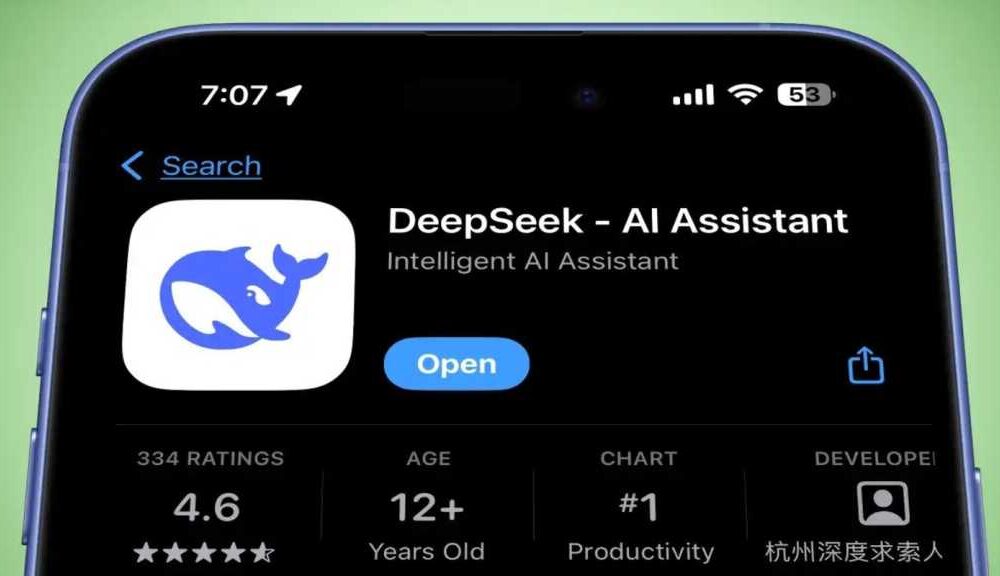 DeepSeek on the Apple App Store