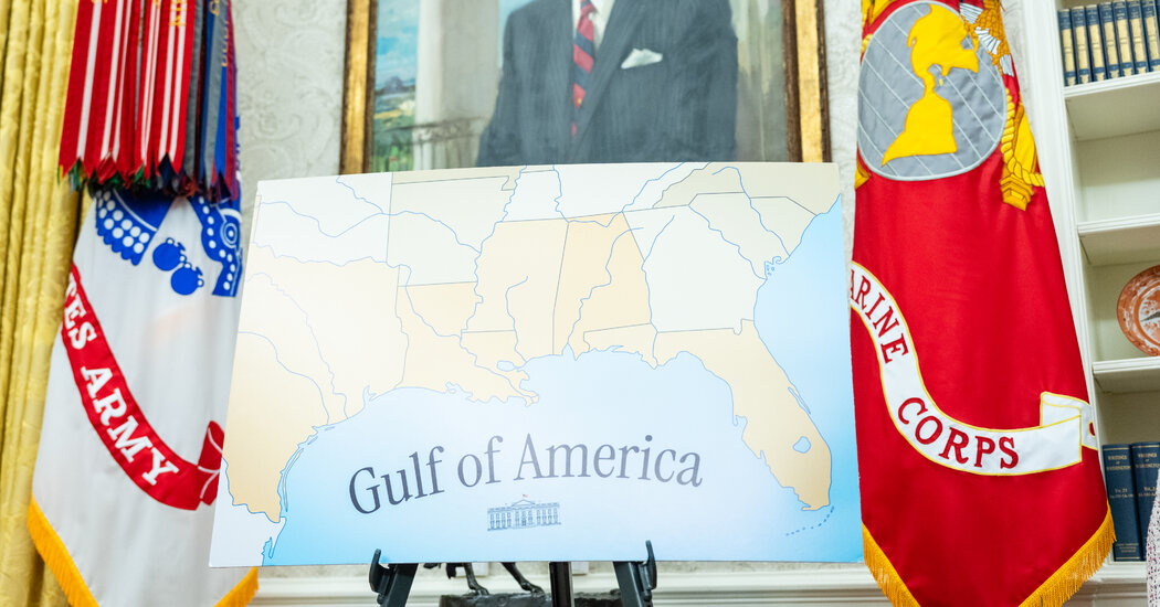 White House Bars Reporter From Event Over A.P.’s Use of ‘Gulf of Mexico’