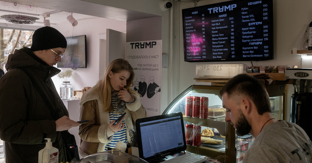 At Ukraine’s Trump-Themed Cafe, Patrons Demand a Name Change