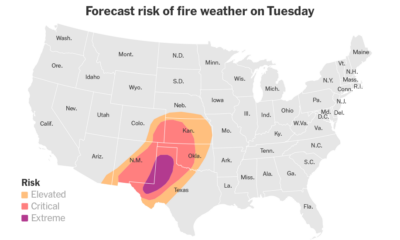 Critical Fire Conditions Expected to Return to Texas and Oklahoma