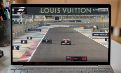 Sky Sports F1 coverage on laptop