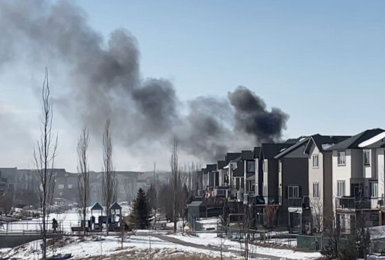 Firefighters respond to devastating house fire in southwest Airdrie