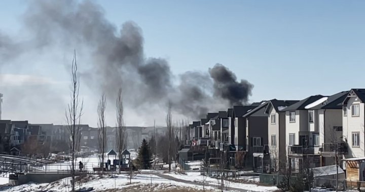 Firefighters respond to devastating house fire in southwest Airdrie