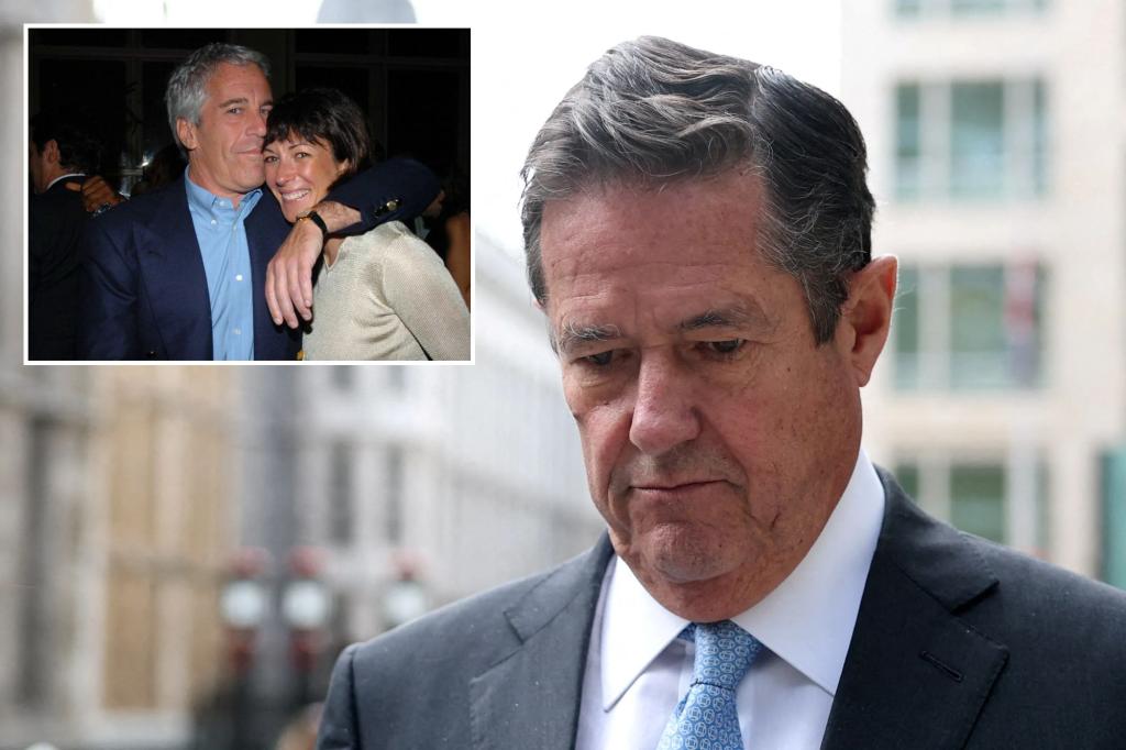 Former Barclays CEO Jes Staley slept with Epstein assistant, court hears