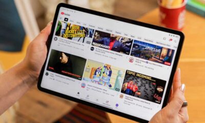 YouTube interface on a tablet - Streaming lifestyle shot