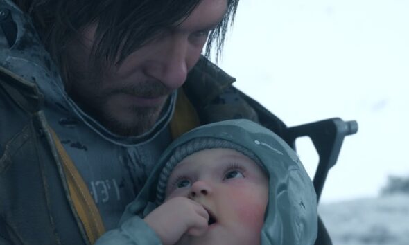 Death Stranding 2 Sam Porter with Baby header screenshot