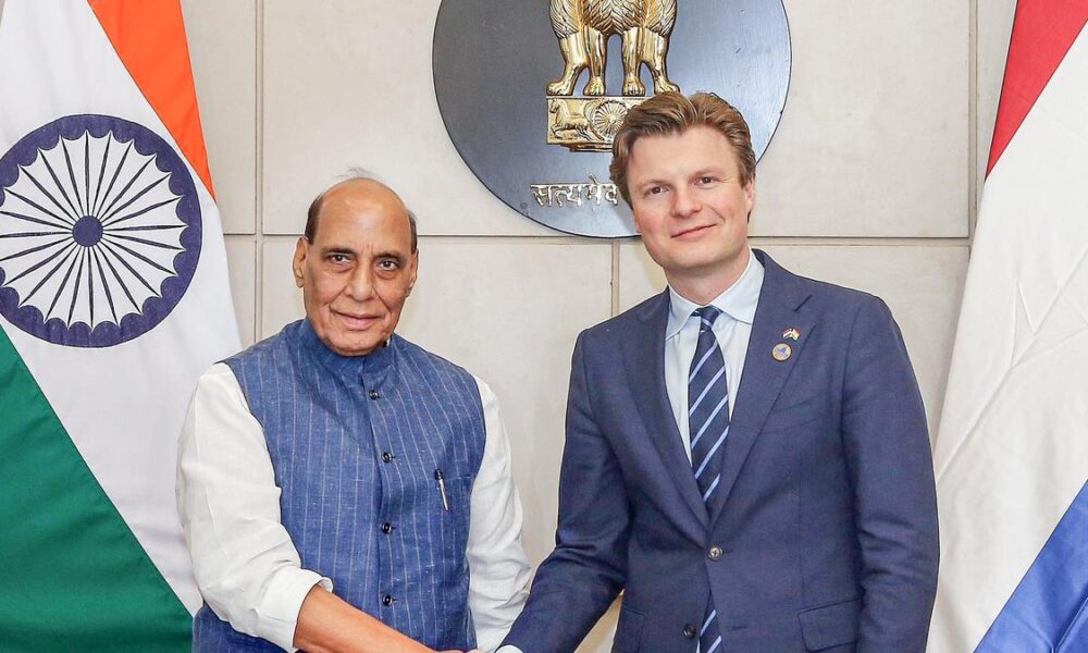 Rajnath meets Dutch counterpart Berkelmans, says look forward to deepen defence partnership