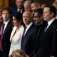 Guests including Mark Zuckerberg, Lauren Sanchez, Jeff Bezos, Sundar Pichai and Elon Musk attend the Inauguration of Donald J. Trump in the U.S. Capitol Rotunda on January 20, 2025 in Washington, D.C.