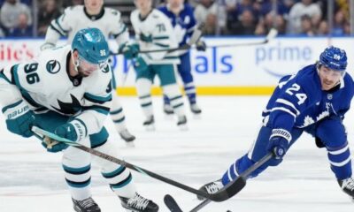 Sharks battle back to stun Leafs in shootout