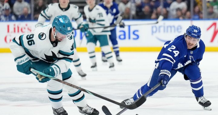 Sharks battle back to stun Leafs in shootout