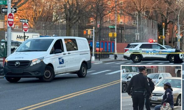 USPS van strikes woman, 94, and pins her underneath vehicle on NYC street: police