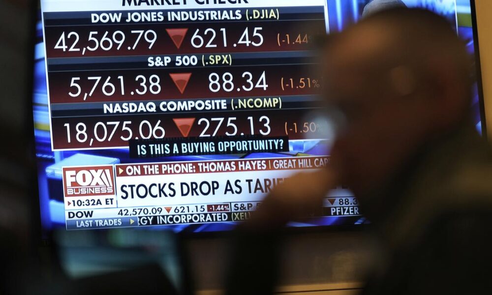 Wall Street’s losing streak deepens as Trump’s tariffs kick in