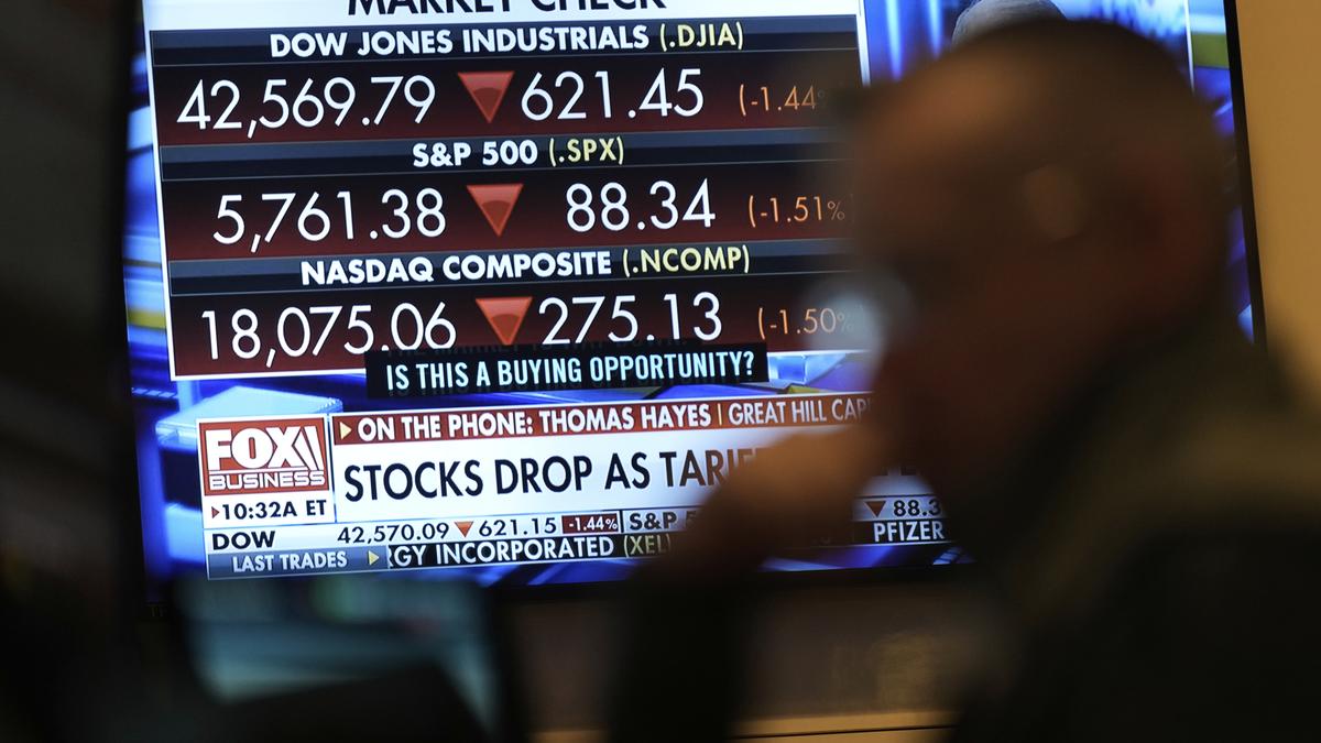 Wall Street’s losing streak deepens as Trump’s tariffs kick in