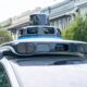 A Waymo self-driving car is seen in the Inner Richmond neighborhood of San Francisco, California, with the Lidar unit on the vehicle visible, November 17, 2024.