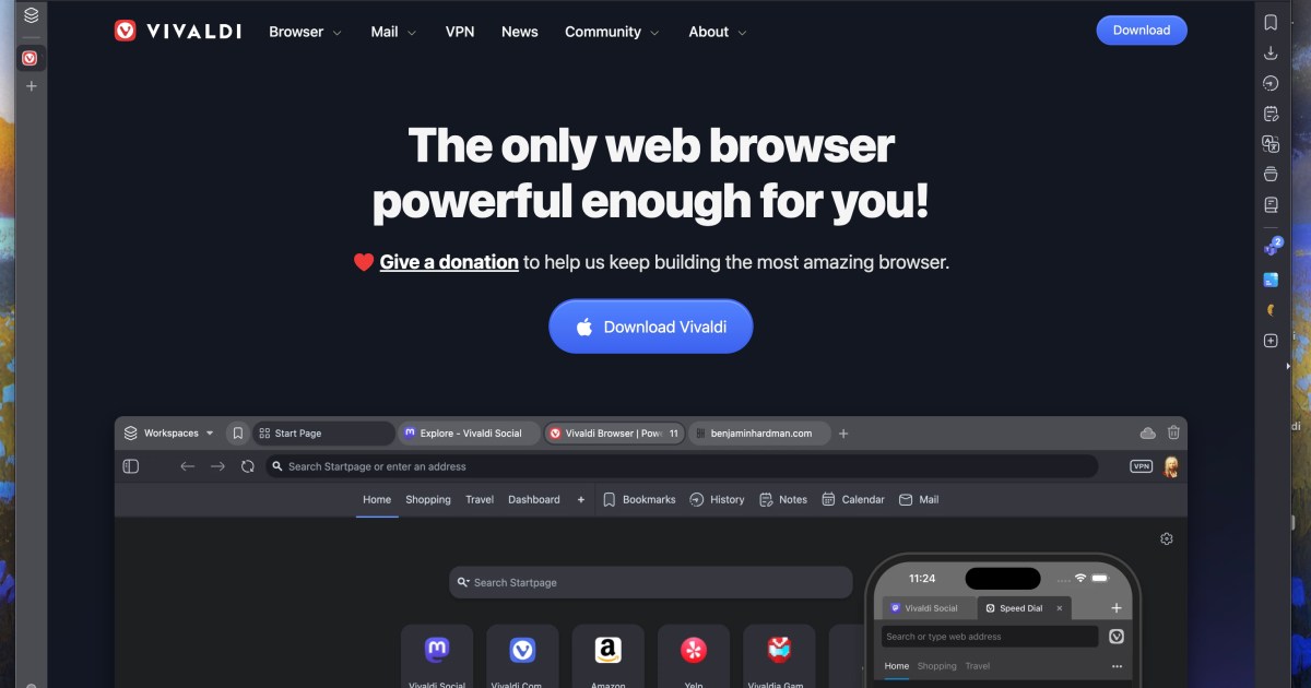 I ditched Chrome for the Vivaldi browser, and it’s awesome