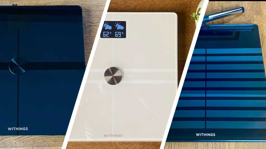 Three Withings smart scales