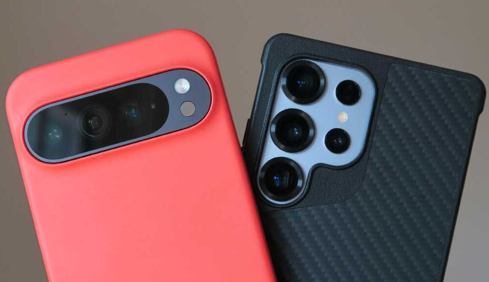 Google Pixel 9 Pro vs Samsung Galaxy S25 Ultra in Mous cases