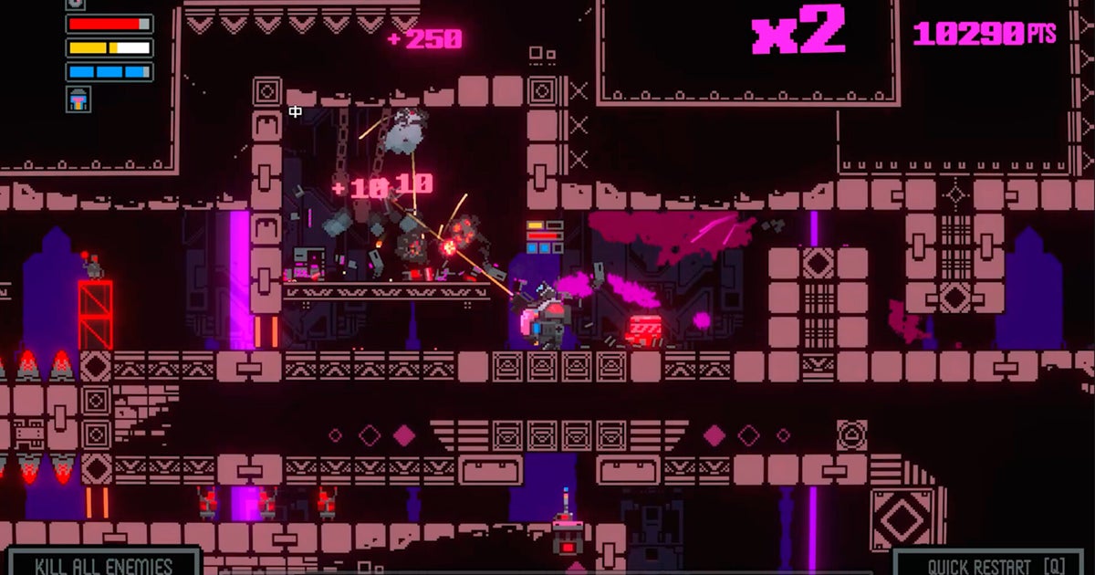 Haneda Girl is a furiously retro breach-and-clear murderbox starring one girl and her mecha