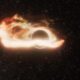 Hubble observes a rogue black hole devouring a star