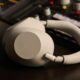 Sony WH-1000XM6 headphones on a mixing desk